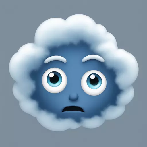 cloud with eyes emoji