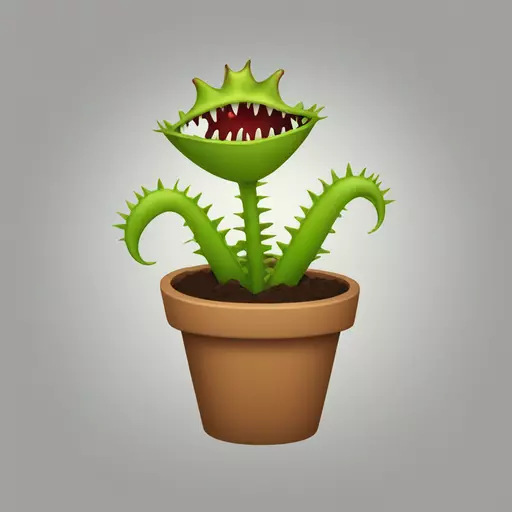 Venus flytrap emoji