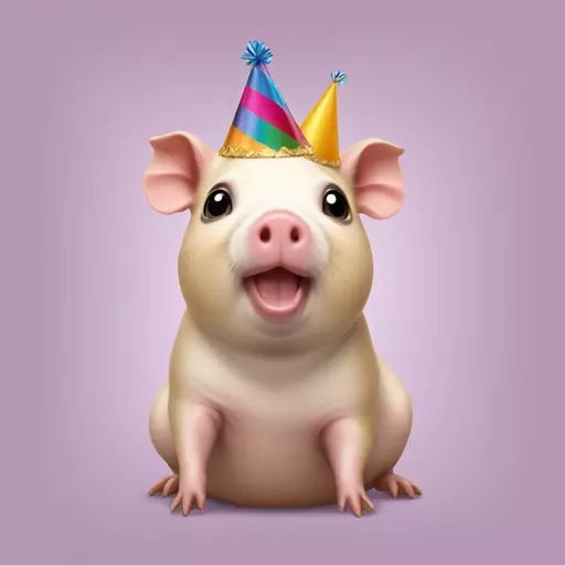 Birthday Guinee pig emoji
