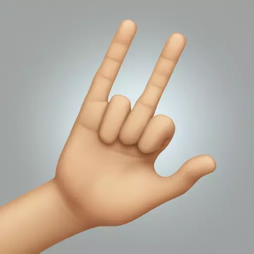 A finger, but the little finger emoji