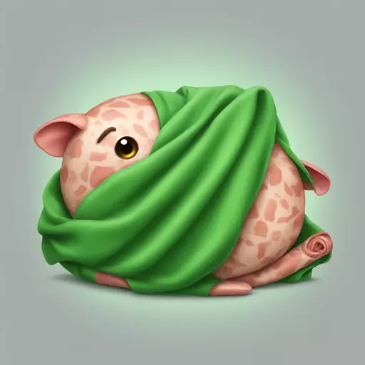 ham in a green blanket emoji