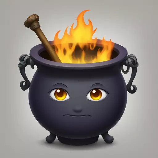 witch cauldron emoji