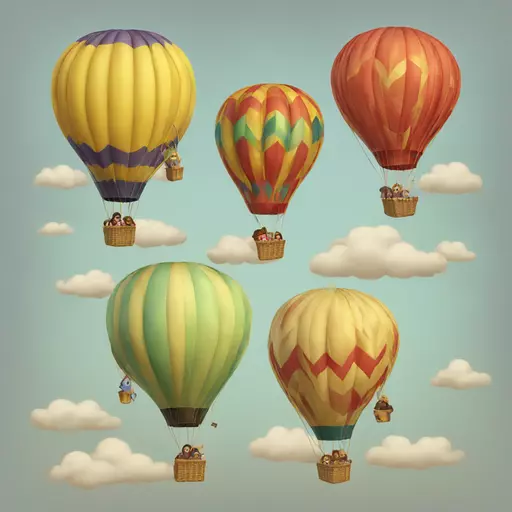 hot air balloon emoji