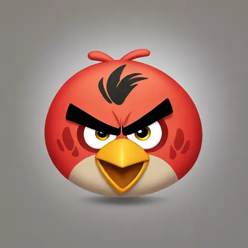 angry bird emoji