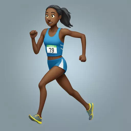 Woman cross country runner  emoji