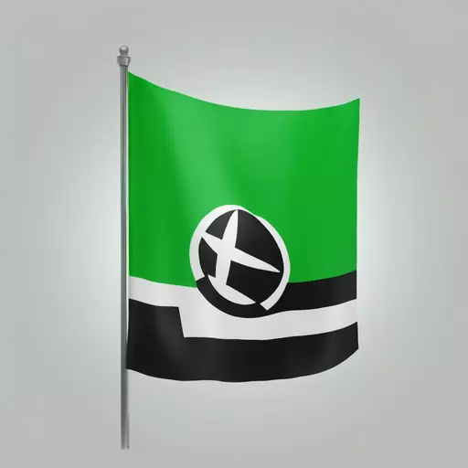 ural flag white green black emoji