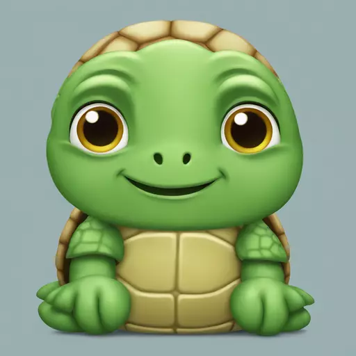 Turtle, sad emoji