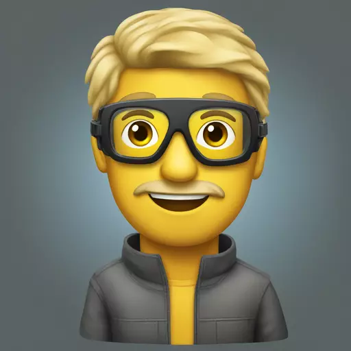 amster wearing goggles emoji