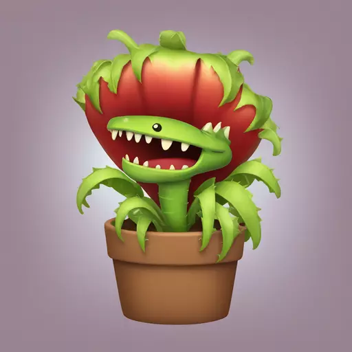 Venus flytrap emoji