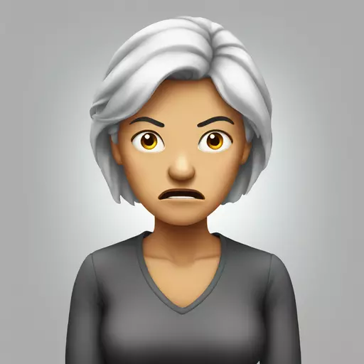 Angry lady emoji