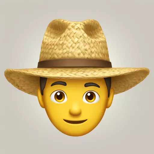 straw hat emoji