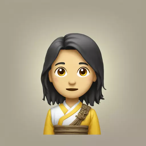 經典的黃色圓圈表達智慧和開明 emoji