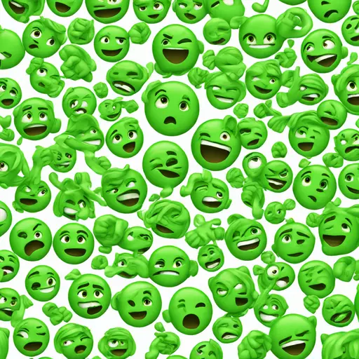 green，OK，can emoji