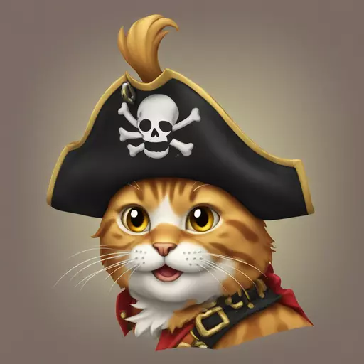 cat pirate emoji