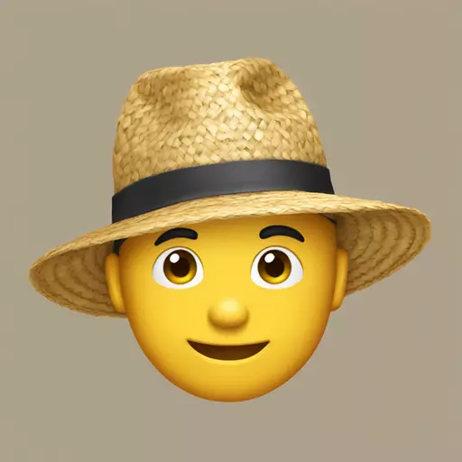straw hat emoji