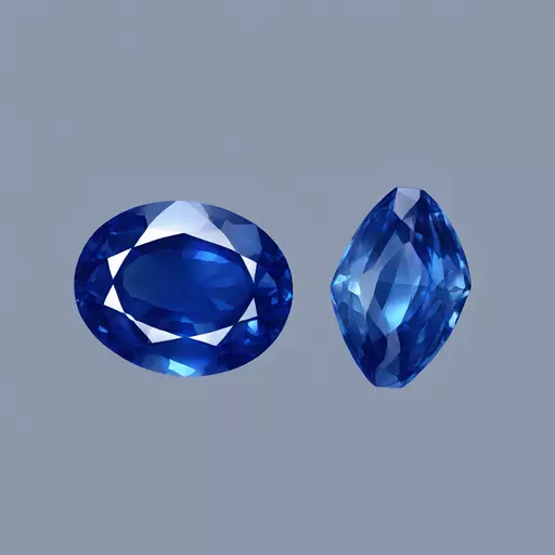 sapphire oval gem emoji