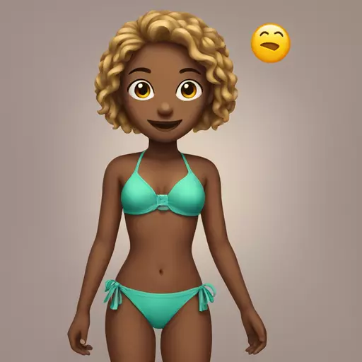 girl in bikini emoji