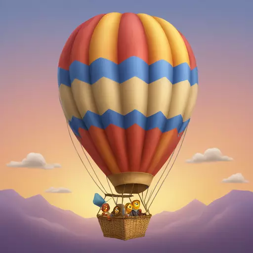 hot air balloon emoji