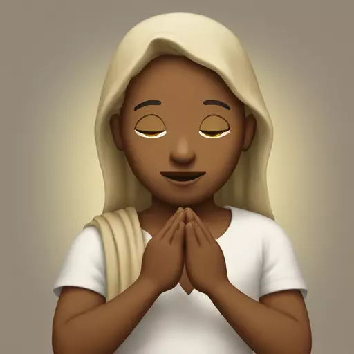 praying to jesus emoji
