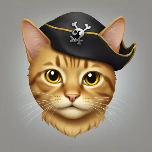 cat pirate emoji