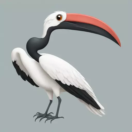 jabiru bird emoji