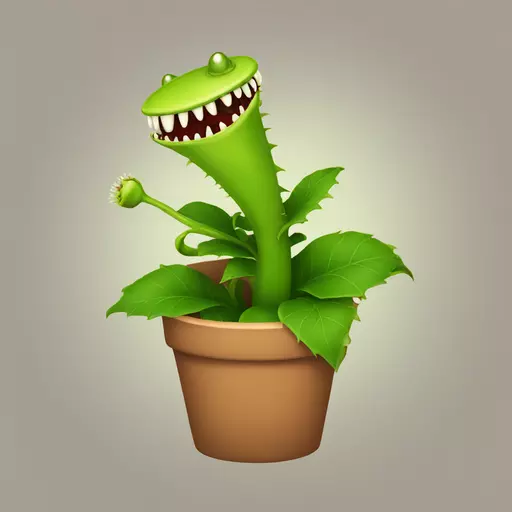 Venus flytrap emoji