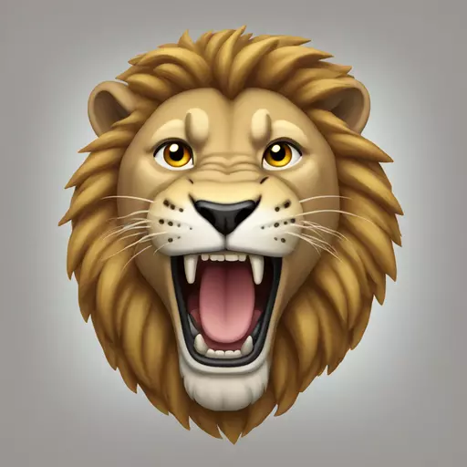 roaring lion emoji