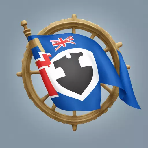 Flag with the cog of FC Hansa Rostock emoji
