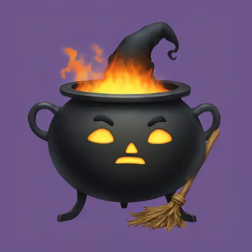 witch cauldron emoji