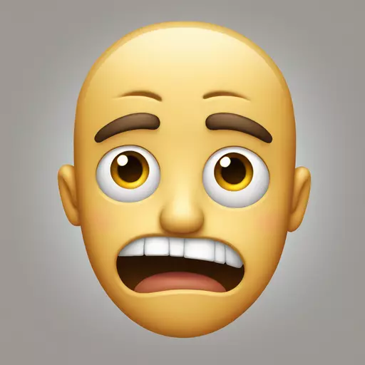 MAKE AN EMOJI SHOWING WORRIED AND NERVOUS WITH FEARFUL FACEFACE emoji