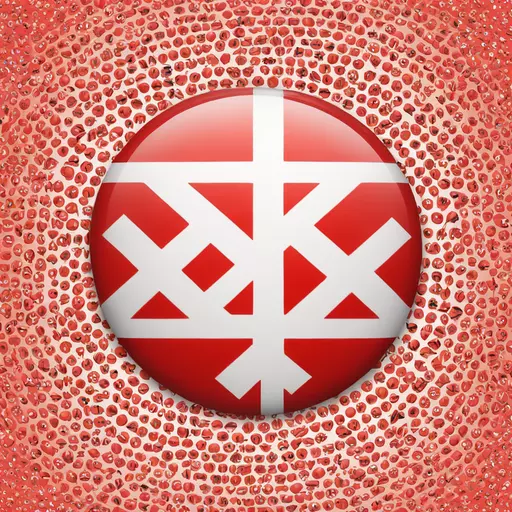 flag with red background, white circle in the middle, with a black swastika in the white circle emoji