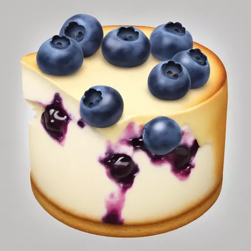 blueberry cheesecake emoji