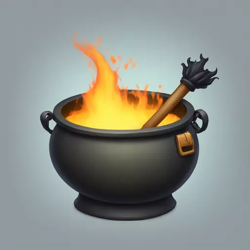 witch cauldron emoji