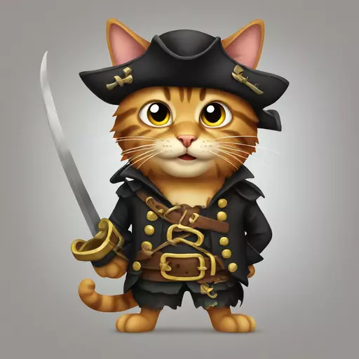 cat pirate emoji