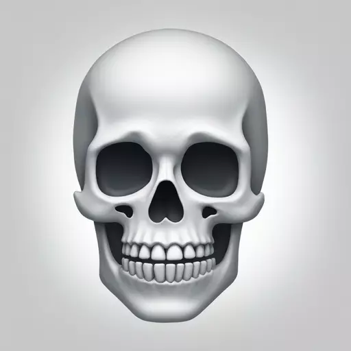skull xray emoji