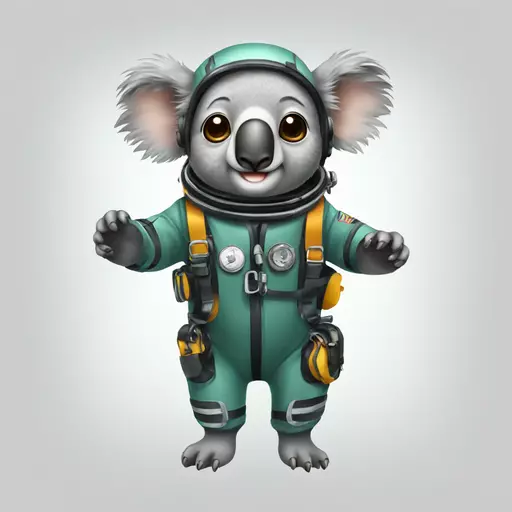 koala in diving suit emoji