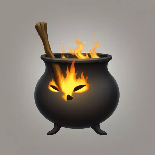 witch cauldron emoji