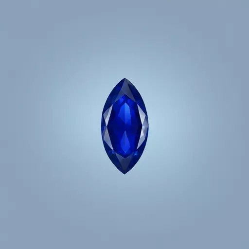 sapphire oval gem emoji