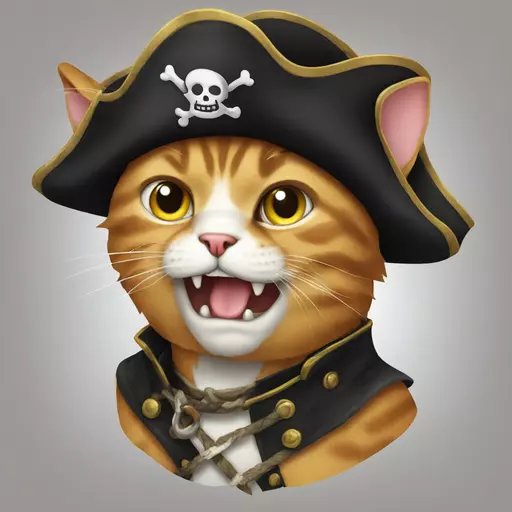cat pirate emoji