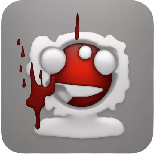 I want a blood-red animated settings icon for my Discord server.  emoji