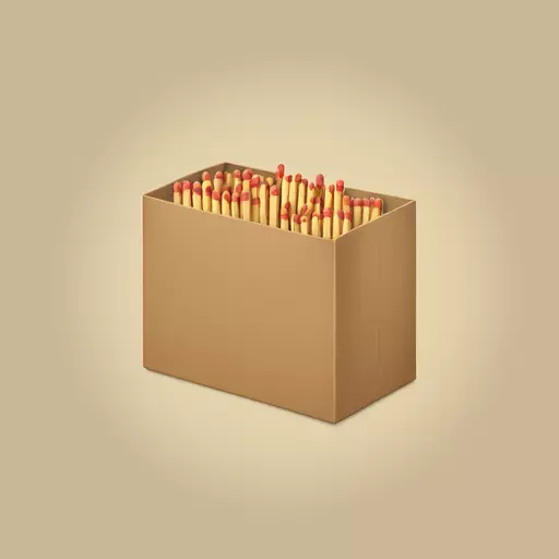 Box of matchsticks emoji