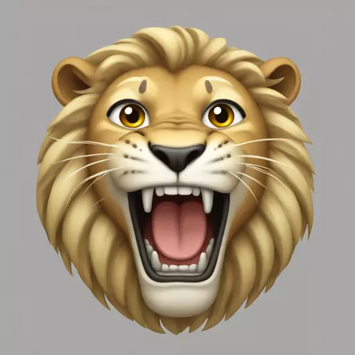 roaring lion emoji