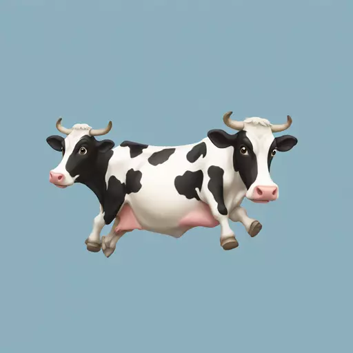 cow diving emoji