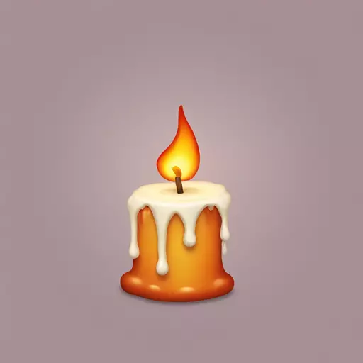 melting candle emoji