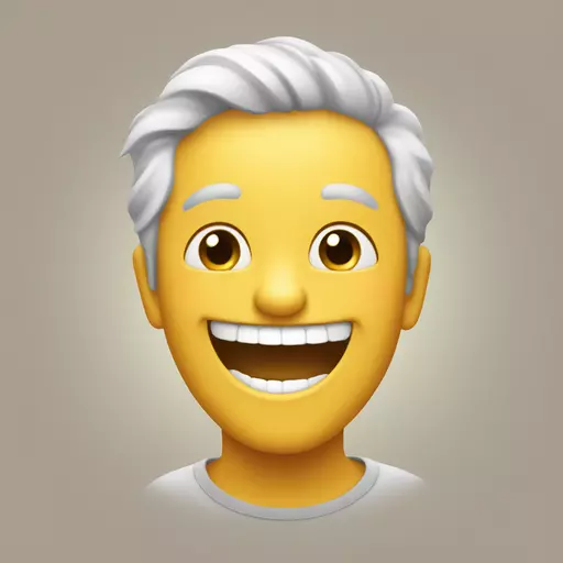 You are laughing happily emoji