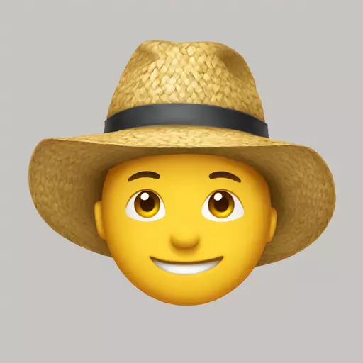 straw hat emoji