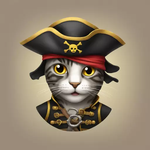 cat pirate emoji