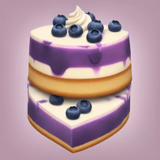 blueberry cheesecake emoji
