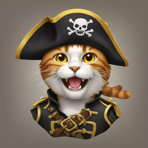 cat pirate emoji