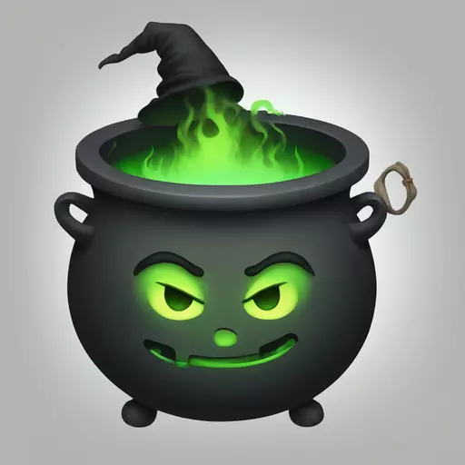 witch cauldron emoji